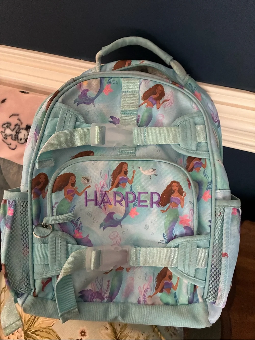 Loungefly Kids Mermaid Backpack - Light Teal